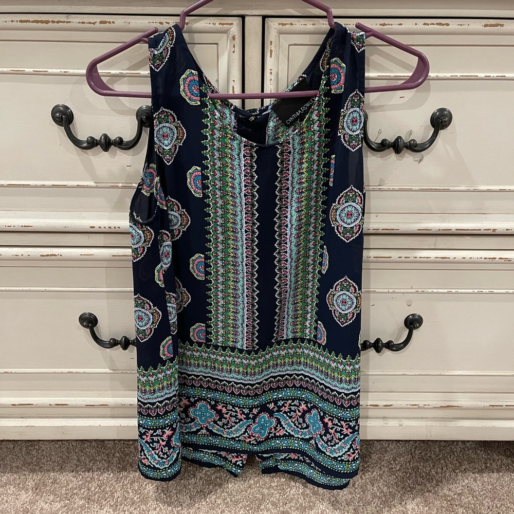Cynthia Rowley Navy Tank